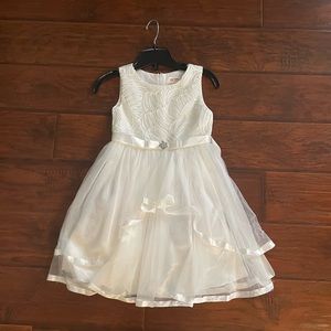 Sunny Fashion - Girls Size 7 christening dress, communion, flower girl
